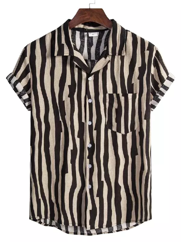 Safari Striped Short Sleeve Shirt