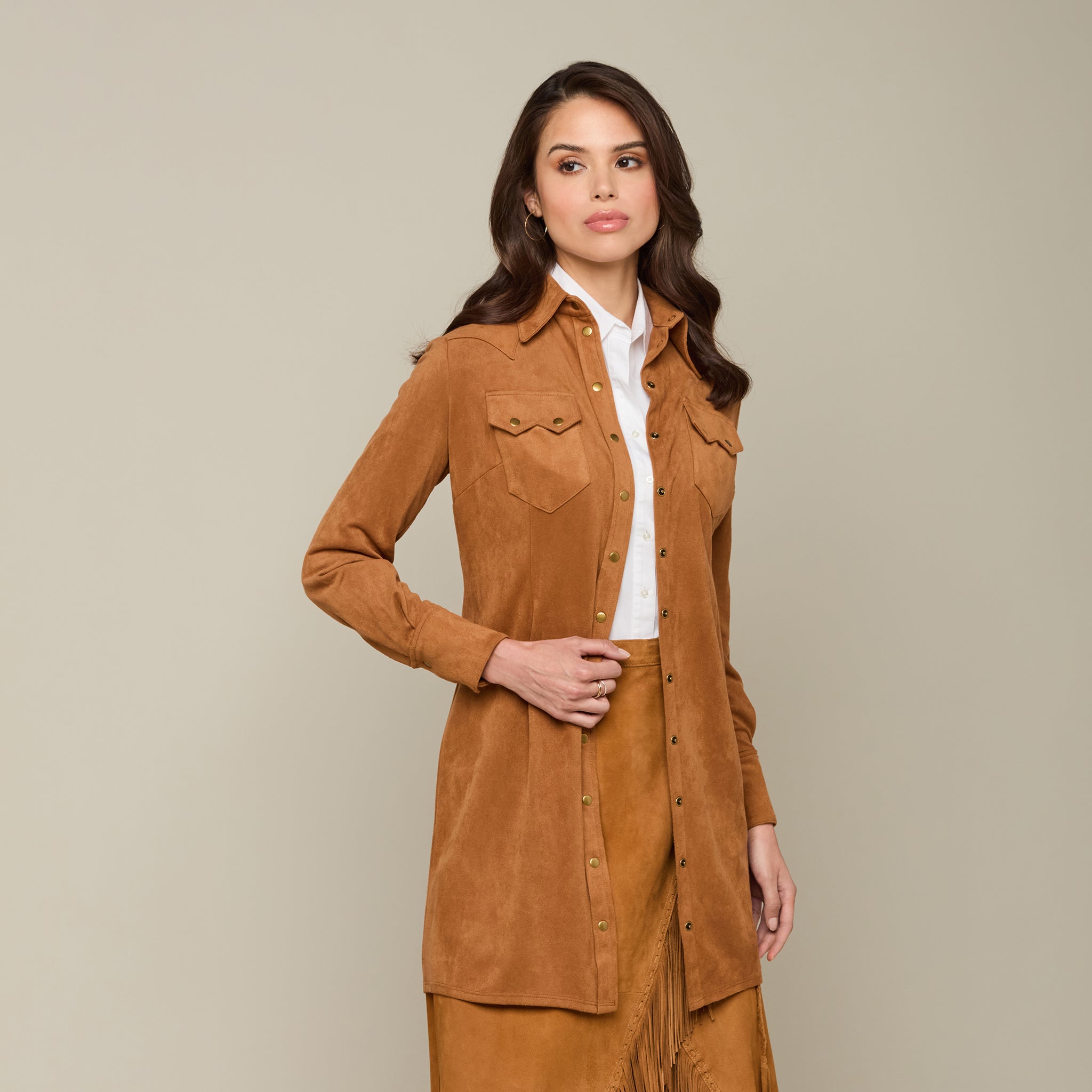 Short Duster :: Cognac