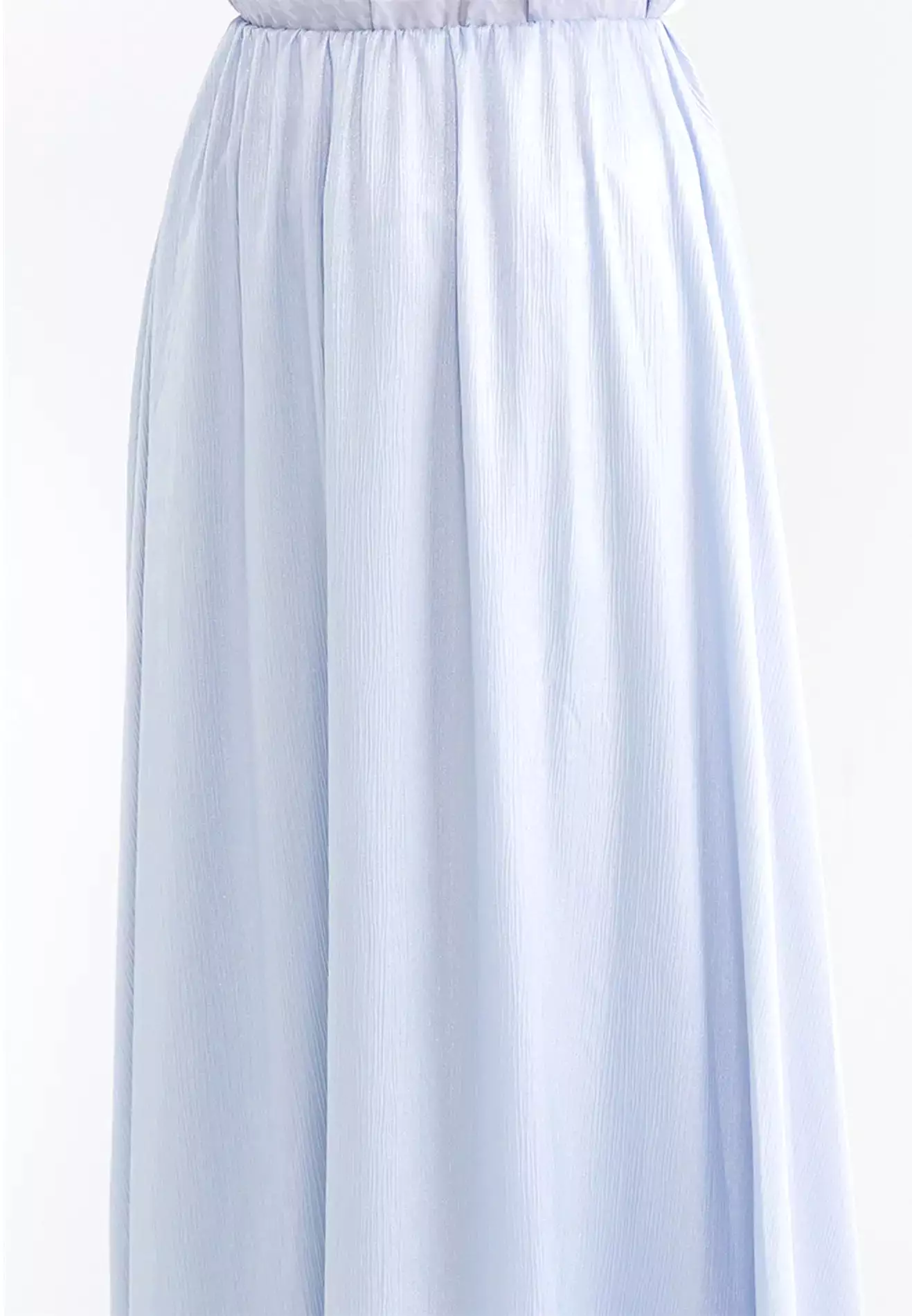 Silky Flare Maxi Skirt