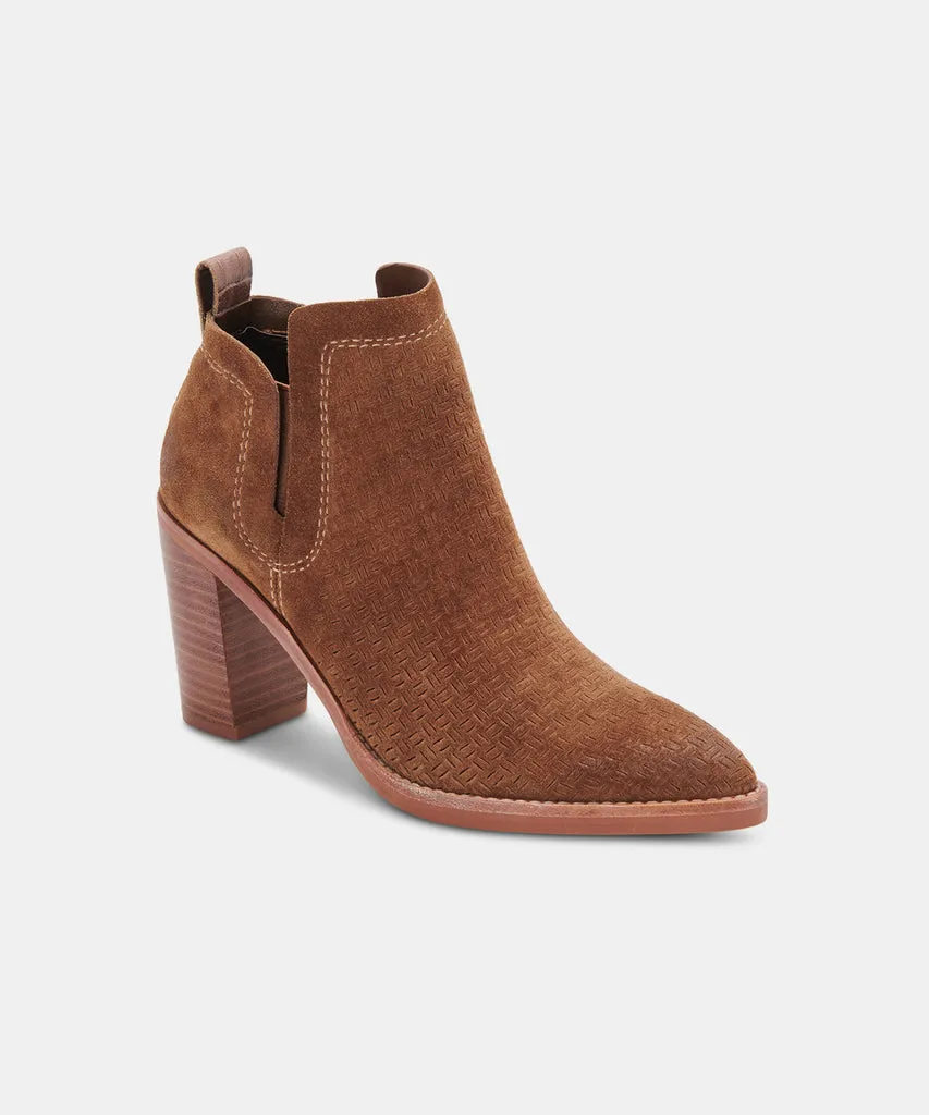 SIRANO BOOTIES DK BROWN SUEDE– Dolce Vita 6596522672194