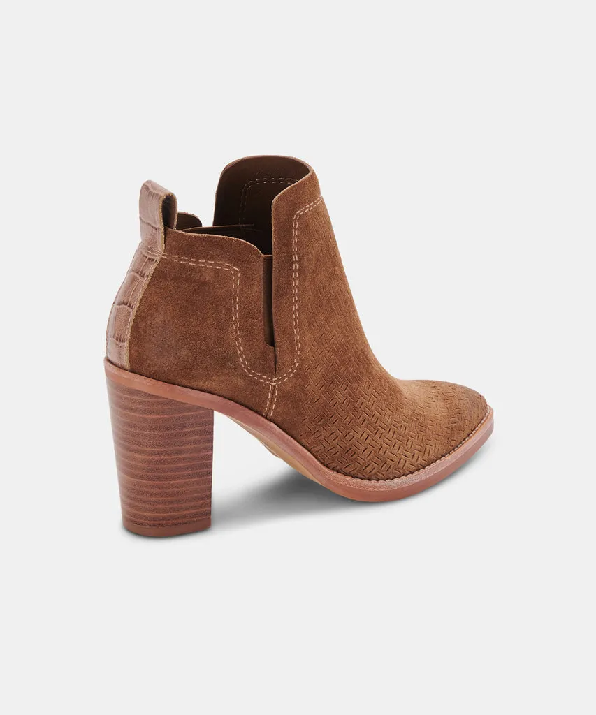 SIRANO BOOTIES DK BROWN SUEDE– Dolce Vita 6596522672194