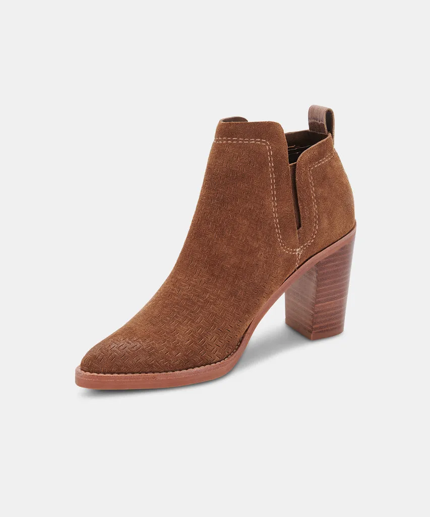 SIRANO BOOTIES DK BROWN SUEDE– Dolce Vita 6596522672194