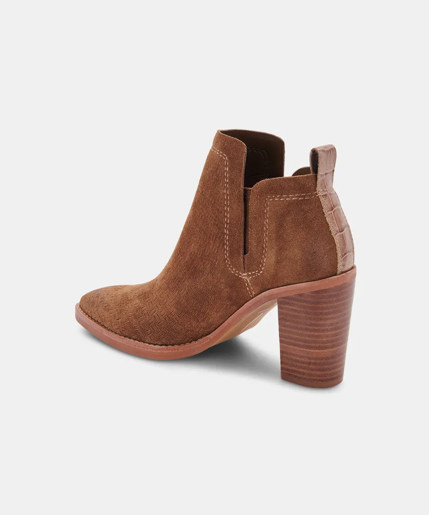 SIRANO BOOTIES DK BROWN SUEDE– Dolce Vita 6596522672194