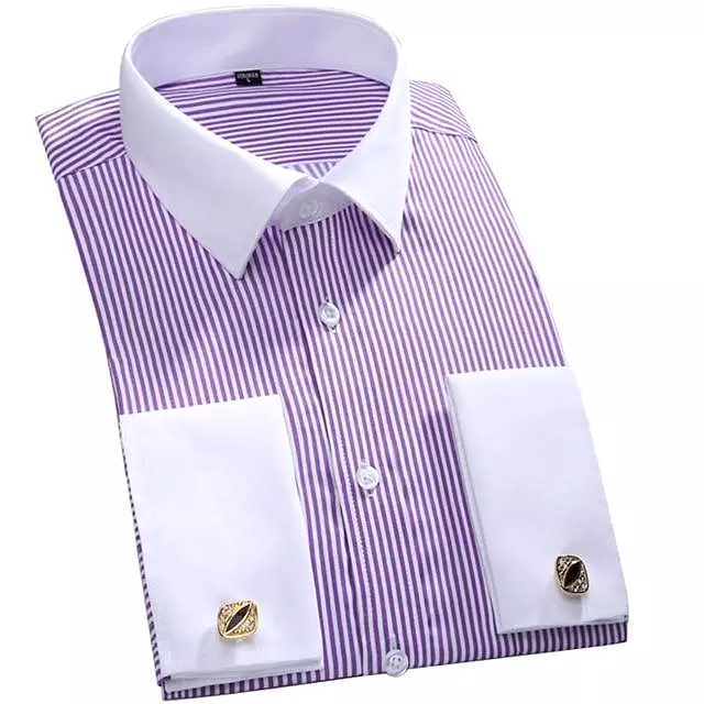 Striped Dress Shirt For Men