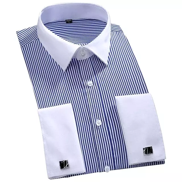 Striped Dress Shirt For Men