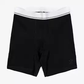 Tape Ribbed Womens Shorts (Black/White)