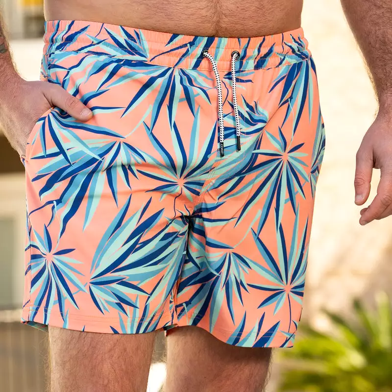 Volley Leaf 6 Inch Swim Shorts