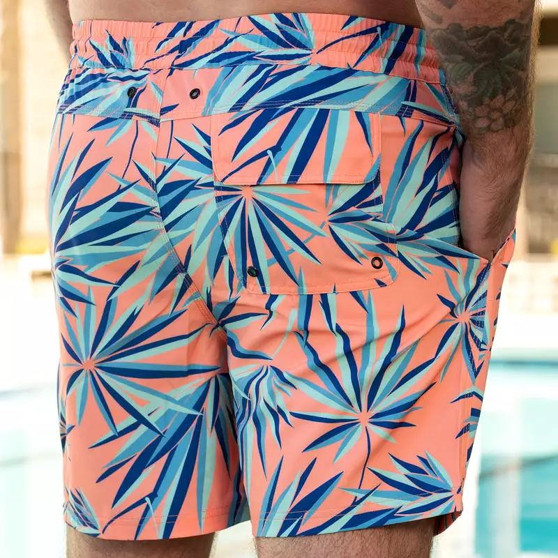 Volley Leaf 6 Inch Swim Shorts