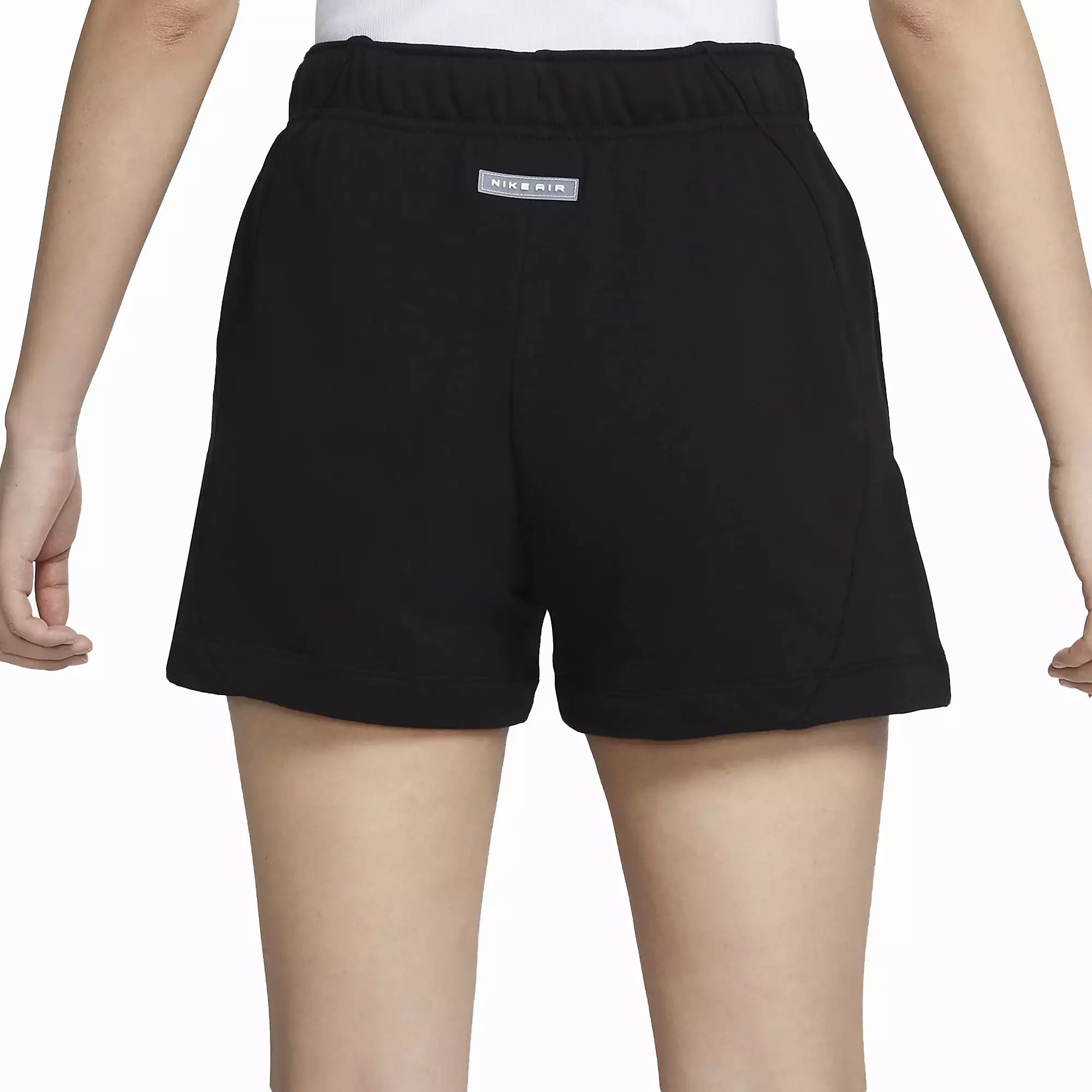 WMN'S MID RISE FLEECE SHORTS 'BLACK'